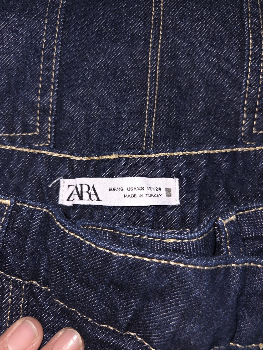 Zara Dark Blue Denim Jacket and Skirt Set - Picture 5 of 16